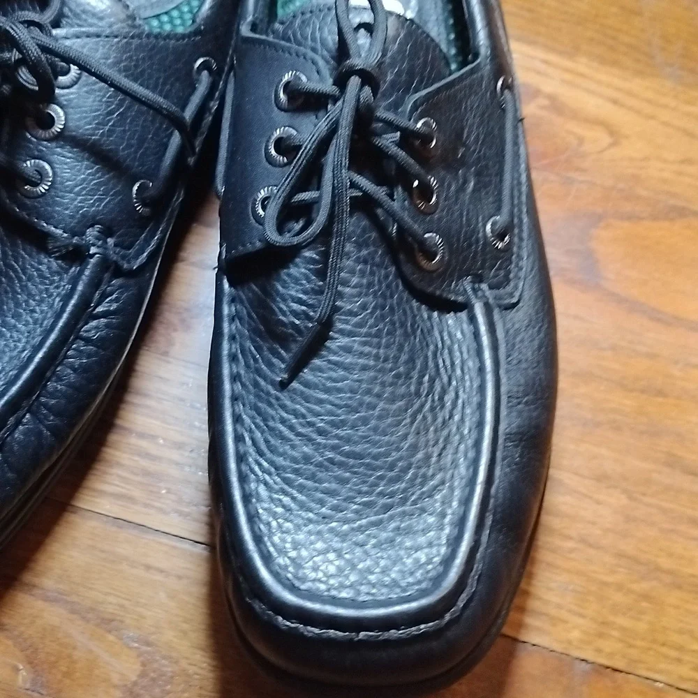 SAS Men's Black Leather Shoes Size 12